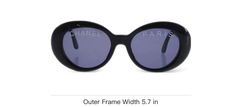 CHANEL CC plaque Oval frame Sunglasses-3