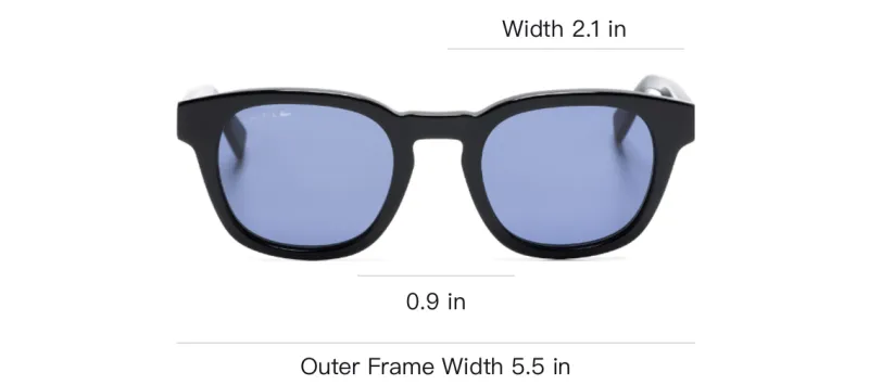 LACOSTE Ribbon Square frame Sunglasses-3