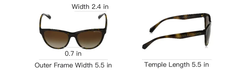 ARMANI EXCHANGE Sunglasses Unisex Tortoiseshell-4