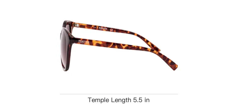 KENNETH COLE Injection Molded Round Sunglasses Women's Tortoiseshell-2