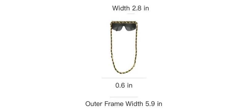 CHANEL Cc Chain Trim Sunglasses-3