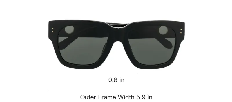 Linda Farrow Square Frame Sunglasses-2