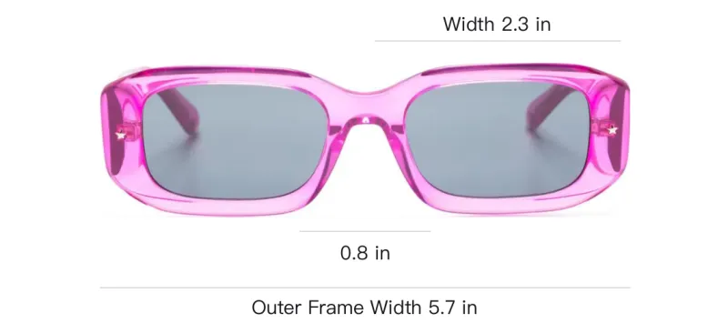 CHIARA FERRAGNI Transperant Rectangle-frame Sunglasses-3