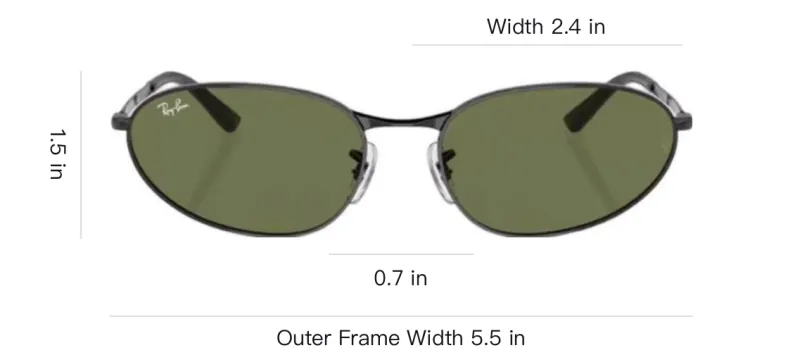 RayBan RB3734 Oval frame Sunglasses-1