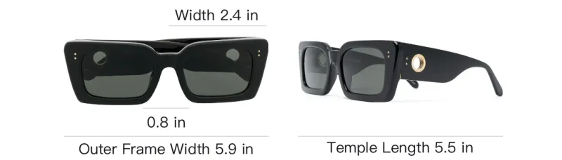 Linda Farrow Nieve Rectangular Frame Sunglasses-2