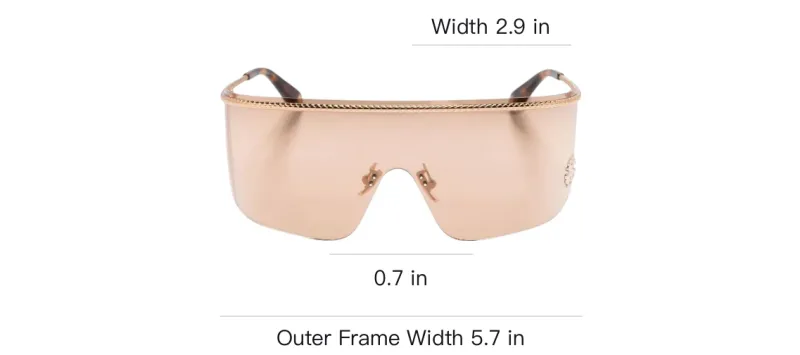 Roberto Cavalli Logo plaque Oversize frame Sunglasses-2