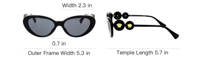 VERSACE Eyewear Medusa Head Cat-eye Sunglasses-3