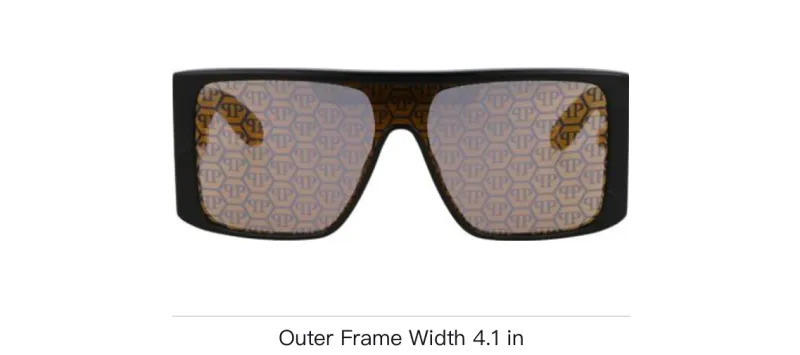 PHILIPP PLEIN PHILIPP PLEIN Squared Oversize Frame Sunglasses-4
