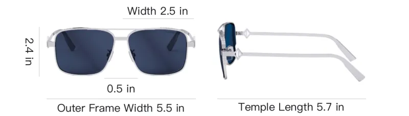 DIOR Cd Diamond S9U Square Frame Sunglasses-3