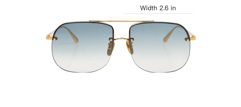 Linda Farrow Seren Pilot Frame Sunglasses-3