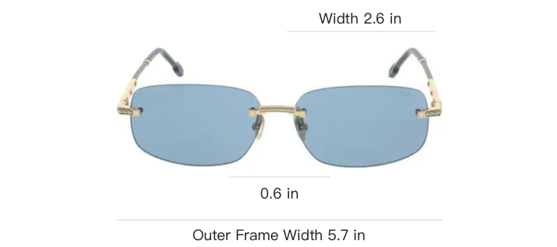 FRED   Irregular Shape Sunglasses Women's Gold-3