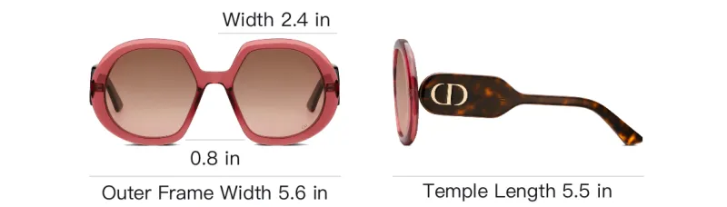 DIOR Sunglasses Women's Pink-3