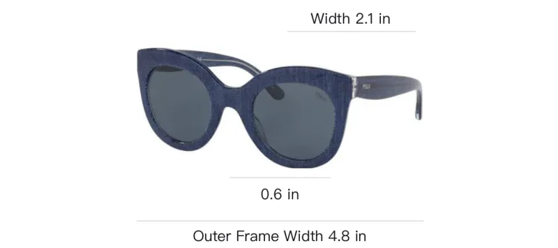 Ralph Lauren Acetate Square Sunglasses Women's Blue-1