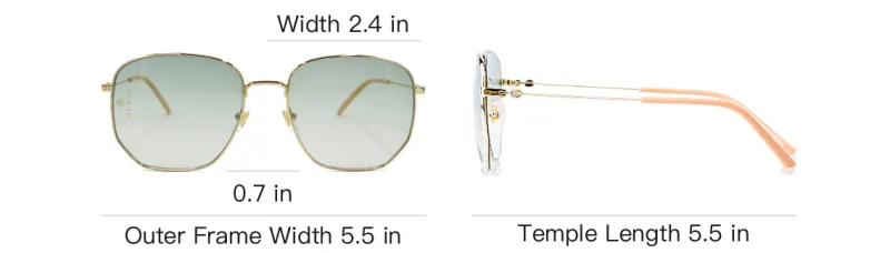 GUCCI Eyewear Hexagon Frame Sunglasses-5