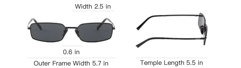 PRADA A60S Rectangle frame Sunglasses-7