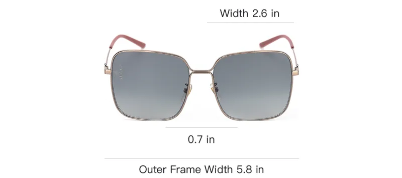 GUCCI Square Frame Sunglasses-5