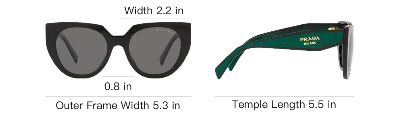 PRADA Cat Eye Frame Sunglasses-3