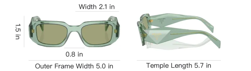 PRADA Rectangular Frame Sunglasses-4