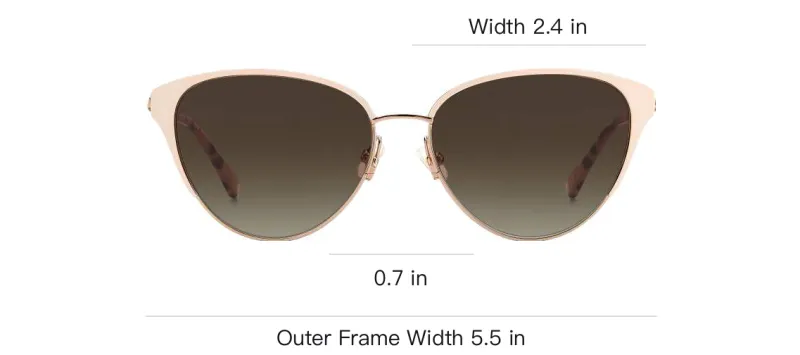 Kate Spade Metal Irregular Shape Sunglasses Women's Red-2