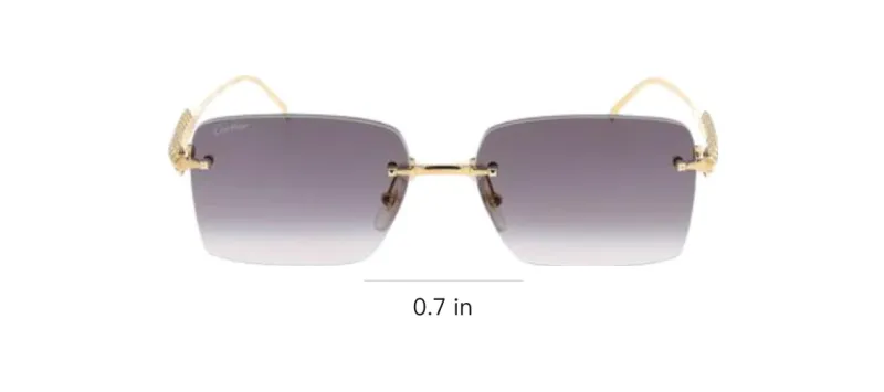 Cartier Eyewear Rectangle frame Sunglasses-3