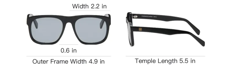 TOTEME Acetate Square Sunglasses Women's Black-3