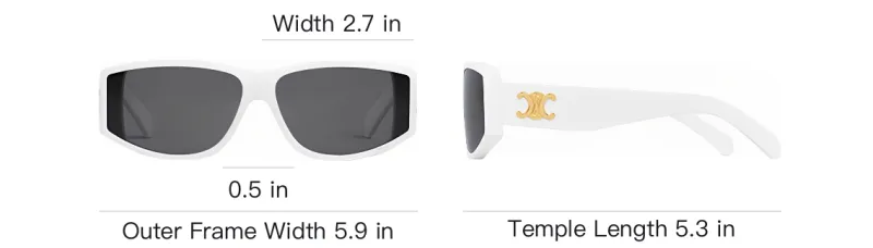 CELINE Sunglasses Women's White-4