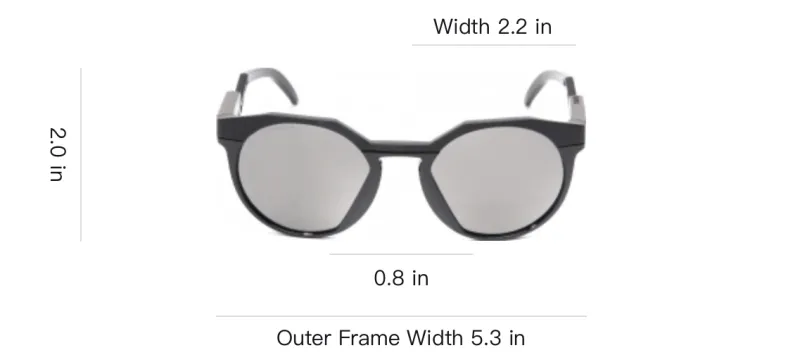 Oakley Acetate Oval Sunglasses Unisex Black-3