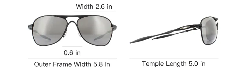 Oakley Metal Aviator Sunglasses Men's Black-3