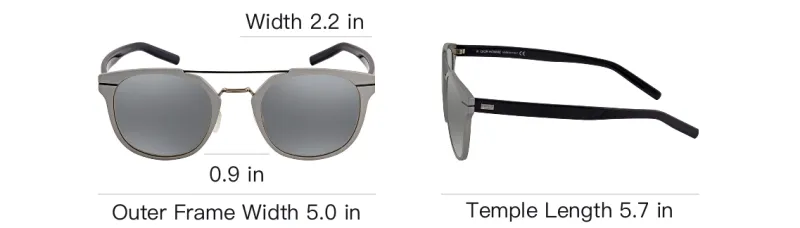 DIOR Sunglasses Men Gray-3