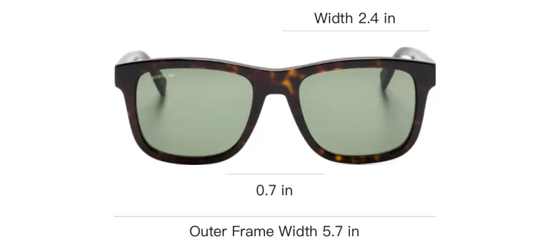 LACOSTE Wayfarer frame Sunglasses-3