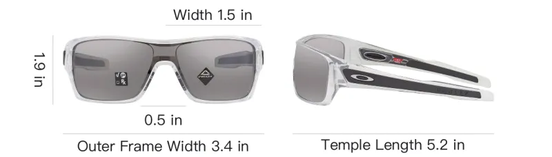Oakley Plastic Irregular Shape Sunglasses Men's Transparent-3