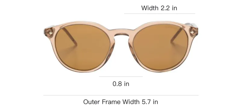 GIORGIO ARMANI Round Frame Sunglasses-3