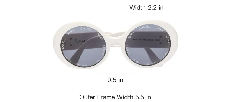 CHANEL 1993 Cc Logo Round frame Sunglasses-3