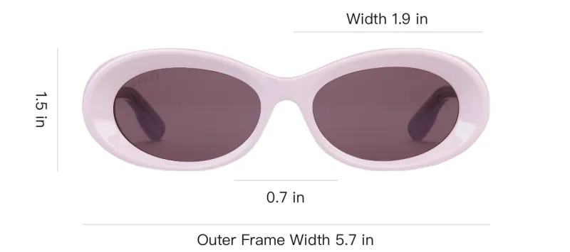 GUCCI Oval frame Sunglasses-2