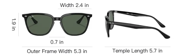 RayBan Wayfarer Square frame Sunglasses-3