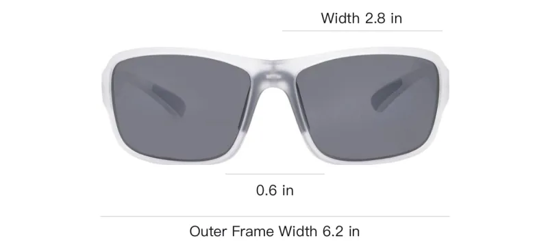 REVO Plastic Rectangular Sunglasses Men's White-3