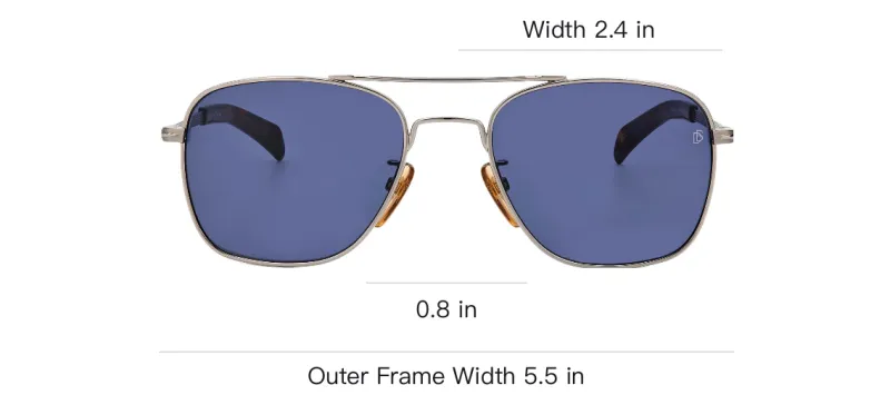 David Beckham Aviator Sunglasses Unisex Tortoiseshell-3