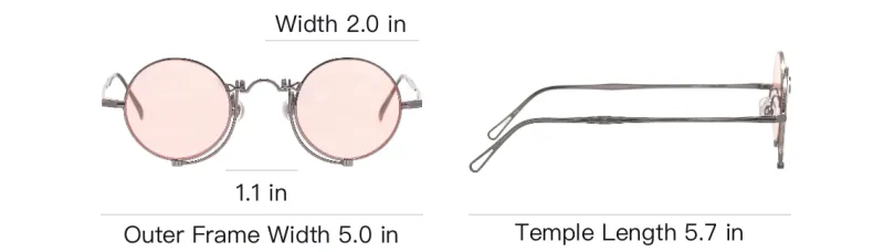 Matsuda Tinted lenses Round frame Sunglasses-2