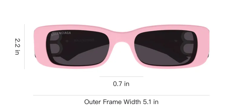 Balenciaga Rectangular Frame Sunglasses-2
