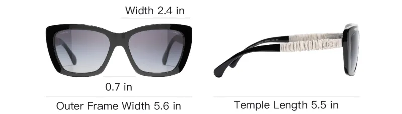 CHANEL Sunglasses Women's Black-4