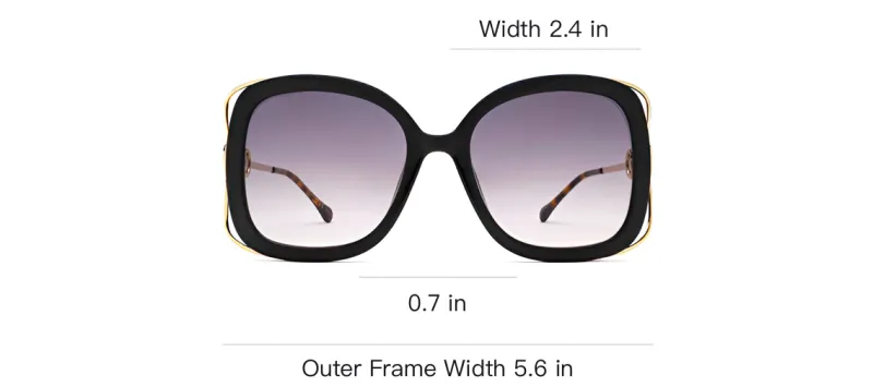 GUCCI Horsebit Detail Square Frame Sunglasses-2