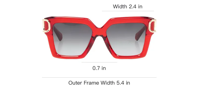 Valentino Square Frame Sunglasses-3