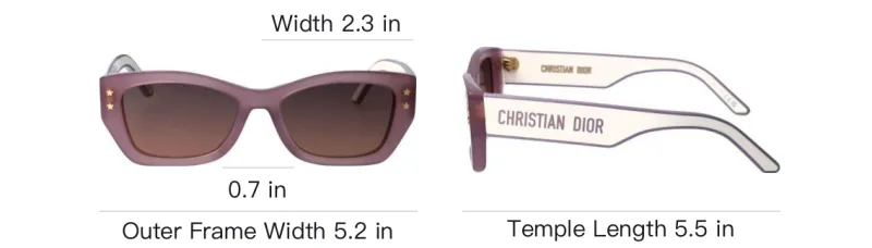 DIOR DIORPacific S2U Rectangular Frame Sunglasses-4