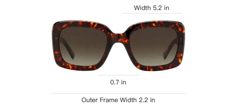 Kate Spade Acetate Irregular Shape Sunglasses Women's Red-2