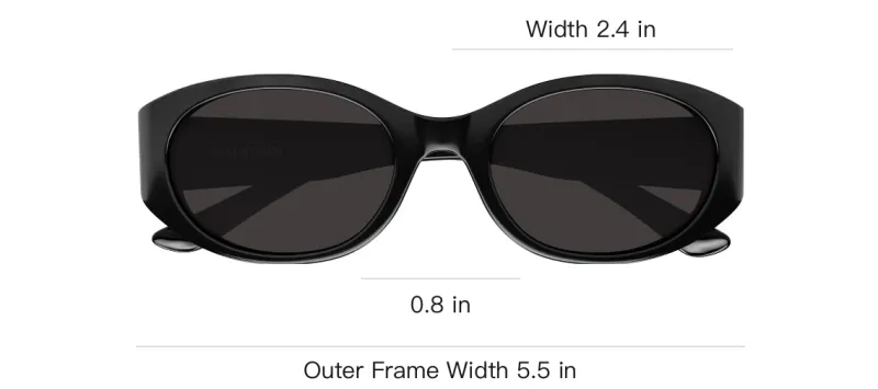 Balenciaga Oval Frame Sunglasses-3