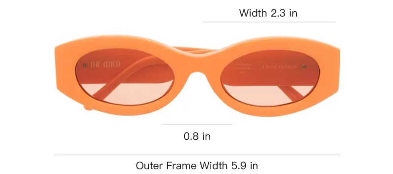 Linda Farrow X The Attico Berta Rectangle frame Sunglasses-2