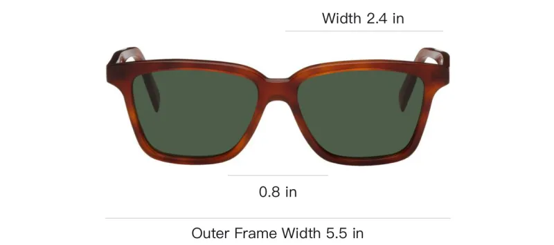 TOTEME Acetate Square Sunglasses Unisex Tortoiseshell-3
