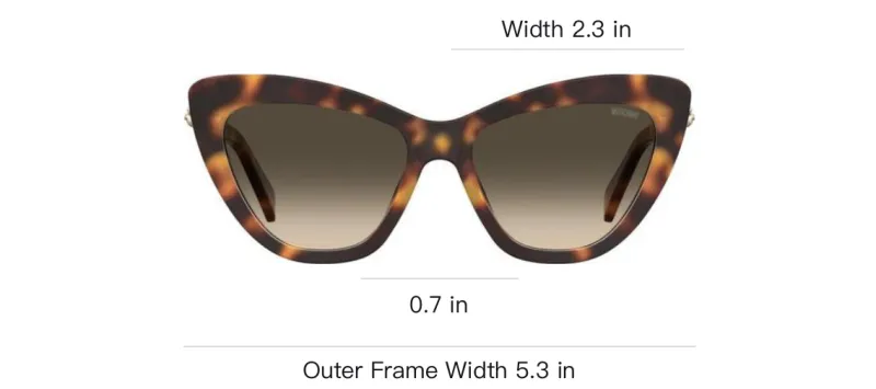 MOSCHINO Cat Eye Frame Sunglasses-3