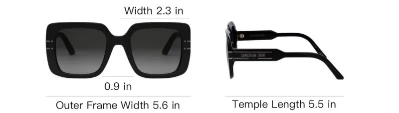 DIOR DIORSignature S11I Square Frame Sunglasses-4