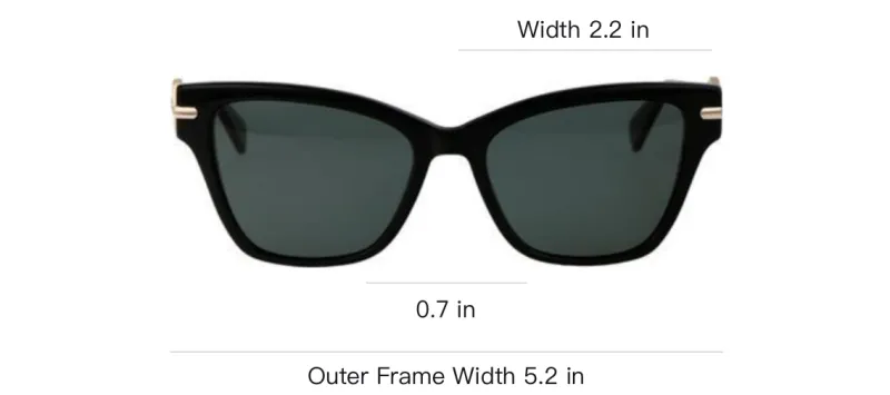 LONGCHAMP Acetate Cat Eye Sunglasses Unisex Black-4